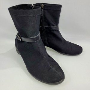 Blondo Sport Black Winter Boots Side Zipper Womens size 9W